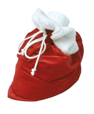 Fluwelen zak voor kerstman Fluwelen zak voor kerstman