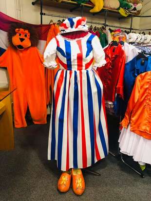 Rood Wit Blauw jurk Rood Wit Blauw jurk