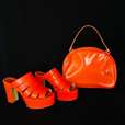 Oranje schoenen / tas