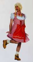 Edelweiss jurk heer, Roze Drag Queen dirndl, tirolerjurk 